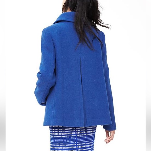 Banana Republic Blue Pea Coat - Picture 3 of 16